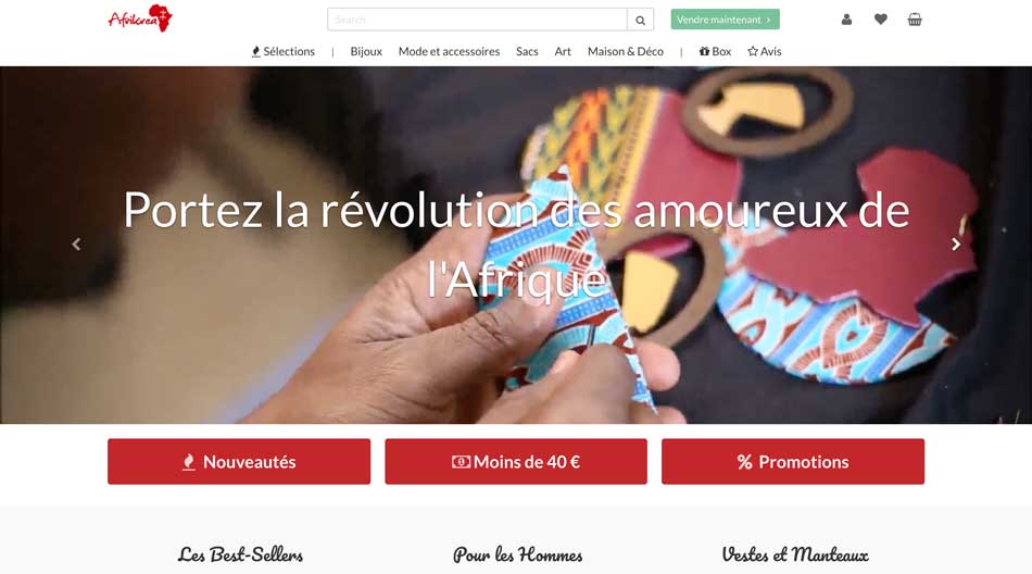 Afrikrea marketplace artisanat et mode africain