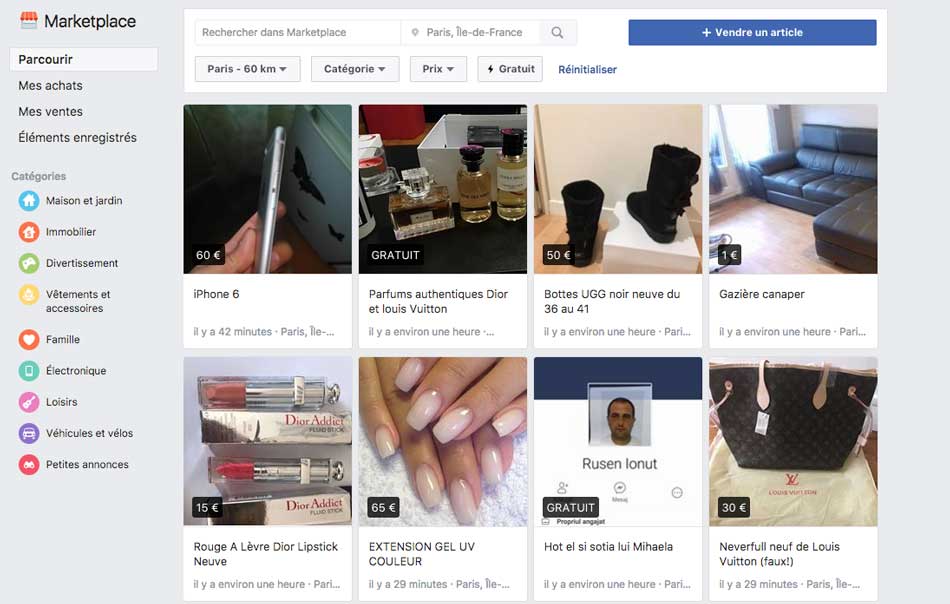 Marketplace Facebook