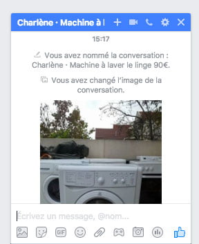 Marketplace facebook messenger