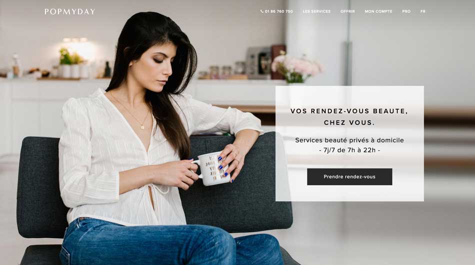 Popmyday marketplace beauté à domicile